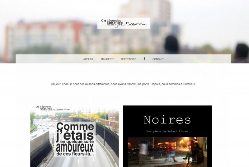 Un aperçu du site de la Cie Légendes Urbaines